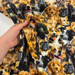 Dog Faces Quilting Cotton
