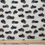 Vintage Motorbikes Quilting Cotton