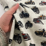 Vintage Motorbikes Quilting Cotton