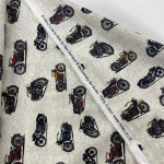 Vintage Motorbikes Quilting Cotton