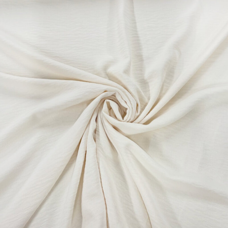 Cream Italian Stretch Crepe