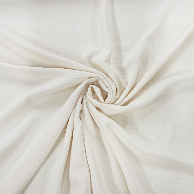 Image of Cream Italian Stretch Crepe