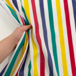 Primary Colour Stripe Polycotton