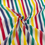 Primary Colour Stripe Polycotton