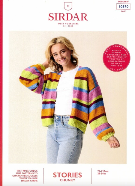 Sirdar Cardigan Pattern 10870