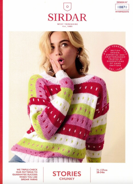 Sirdar Sweater Pattern 10871