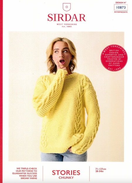 Sirdar Sweater Pattern 10873