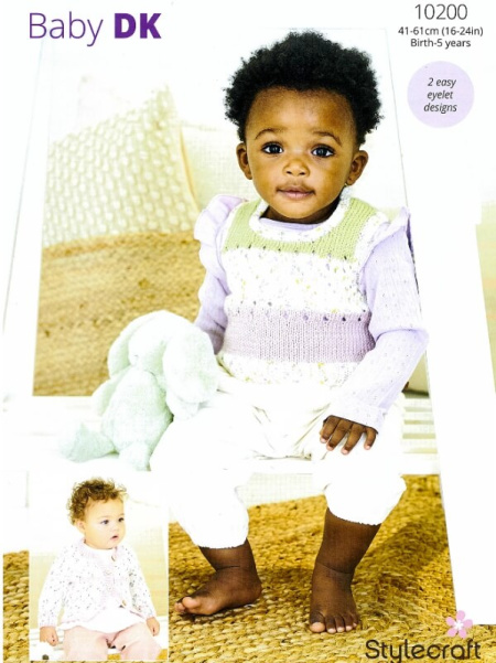 Stylecraft Cardigan and Tank Pattern 10200