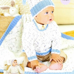 Stylecraft Sweater, Hat and Blanket Pattern 10202