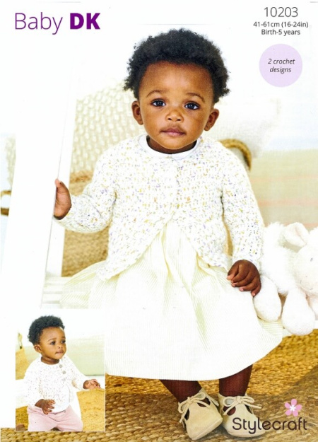 Stylecraft Crochet Cardigans Pattern 10203