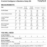 Stylecraft Crochet Cardigans Pattern 10203