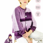 Stylecraft Up and Over Cardigan, Hat and Scarf Pattern 10185