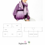 Stylecraft Up and Over Cardigan, Hat and Scarf Pattern 10185