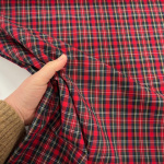 Stewart Red Tartan Cotton Lawn
