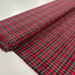 Stewart Red Tartan Cotton Lawn