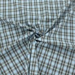Sky Blue Tartan Cotton