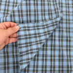Sky Blue Tartan Cotton