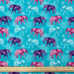 Elephant Festival Quilting Cotton