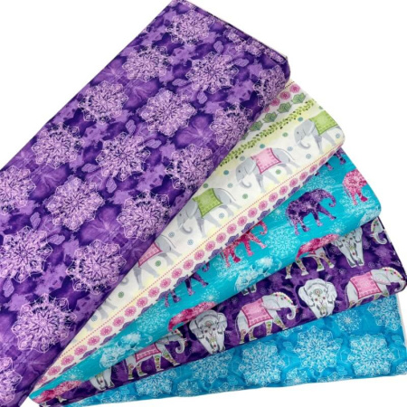 Elephant Festival Quilting Cotton
