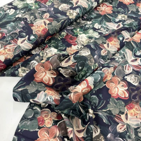 Painted Moody Blooms Viscose