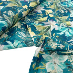 Teal Lillies Viscose