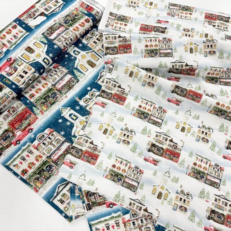Image of Winter Village Quilting Cotton