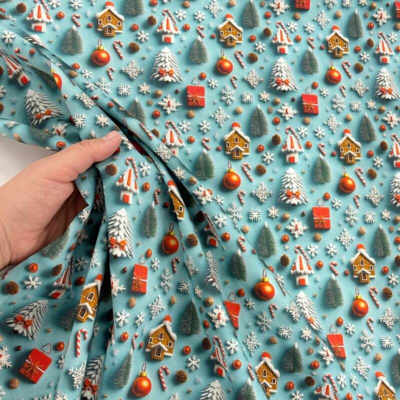 Image of Christmas Holiday Decorations Cotton