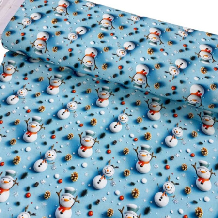 Snowman Christmas Cotton