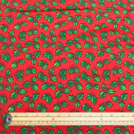Red Holly Christmas Polycotton