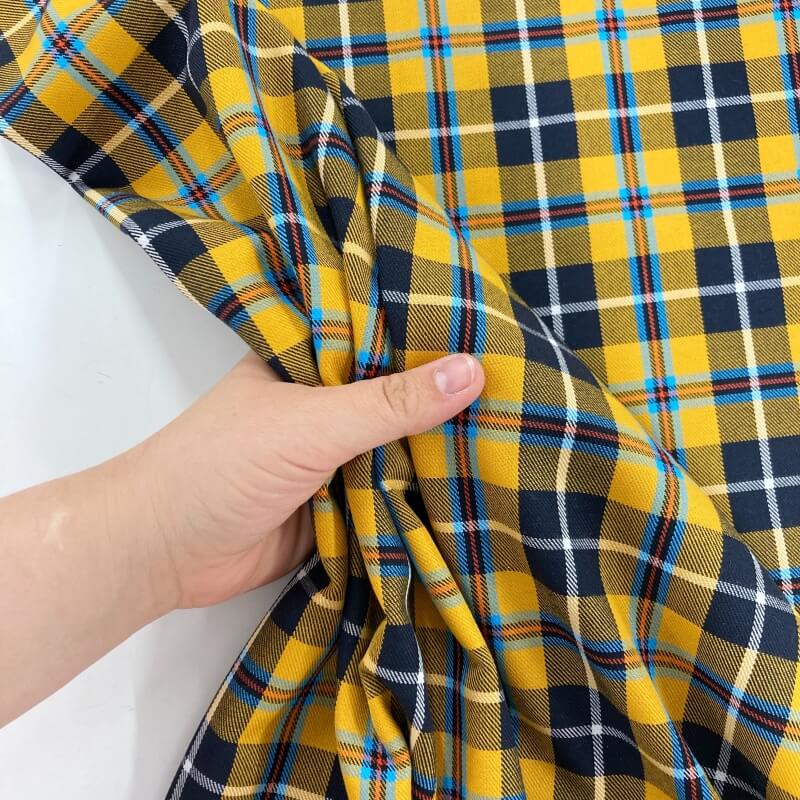 Image of Cornish Tartan Poly-Viscose