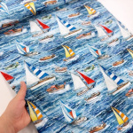 Sailing Boats Quilting Cotton