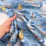 Sailing Boats Quilting Cotton