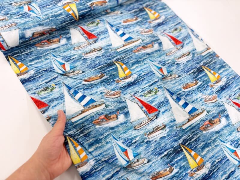 Image of Sailing Boats Quilting Cotton