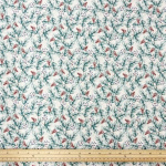Feathered Foliage Christmas Quilting Cotton