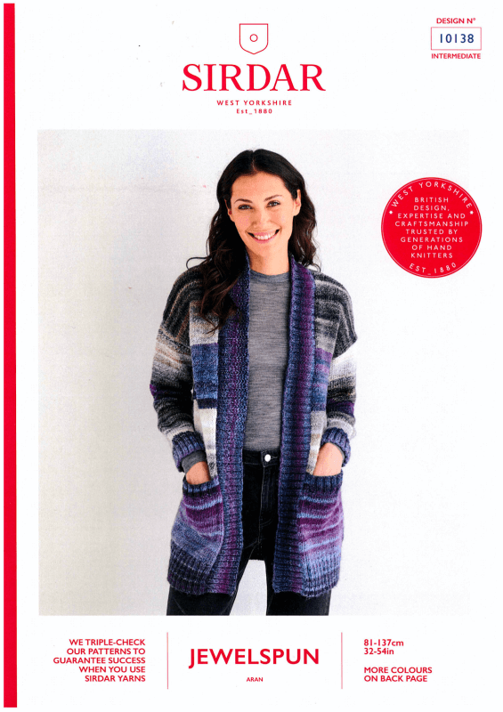 Image of Sirdar Jacket Pattern 10138