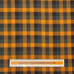 Orange buffalo Check Quilting Cotton