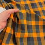 Orange buffalo Check Quilting Cotton