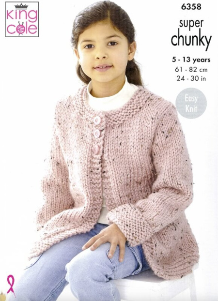 King Cole Sweater and Coatigan Pattern 6358