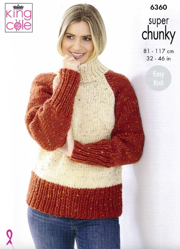 Image of King Cole Sweaters Pattern 6360