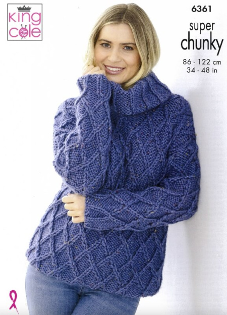 King Cole Sweater and Cardigan Pattern 6361