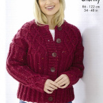 King Cole Sweater and Cardigan Pattern 6361
