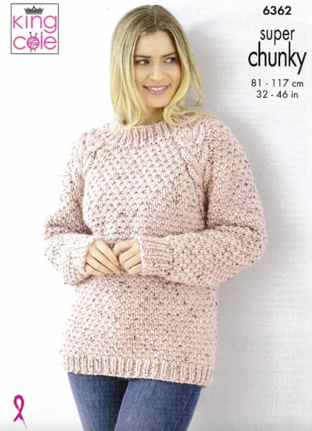 King Cole Sweater and Cardigan Pattern 6362