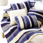 King Cole Throw and Cushion Covers Pattern 6363