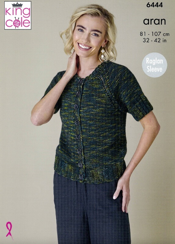 Image of King Cole Sweater and Cardigan Pattern 6444