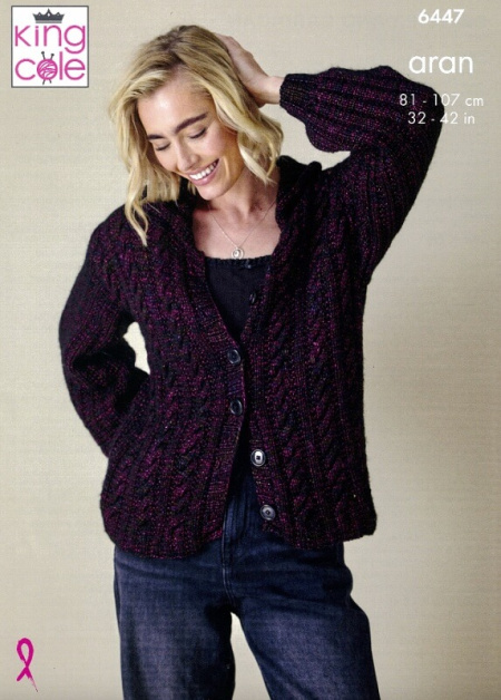 King Cole Sweater and Cardigan Pattern 6447