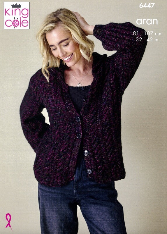 Image of King Cole Sweater and Cardigan Pattern 6447