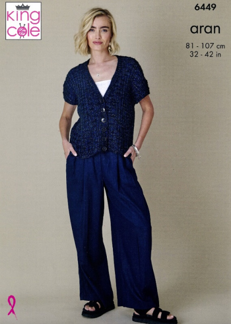 King Cole Tunic and Cardigan Pattern 6449