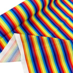 8mm Rainbow Stripe Polycotton
