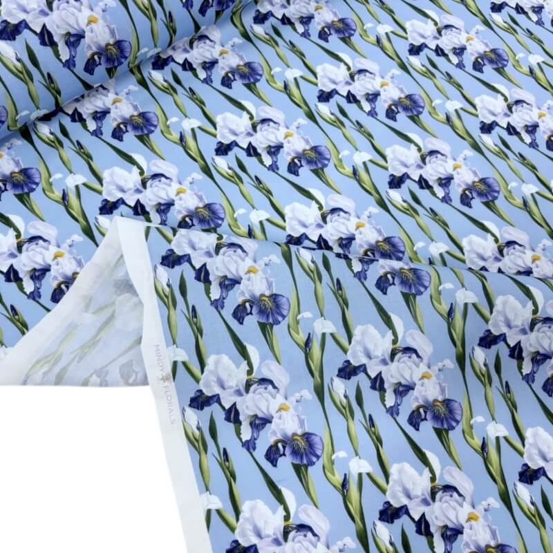 Image of Iris Garden Polycotton