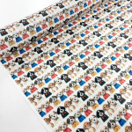 Rows of Dogs Polycotton